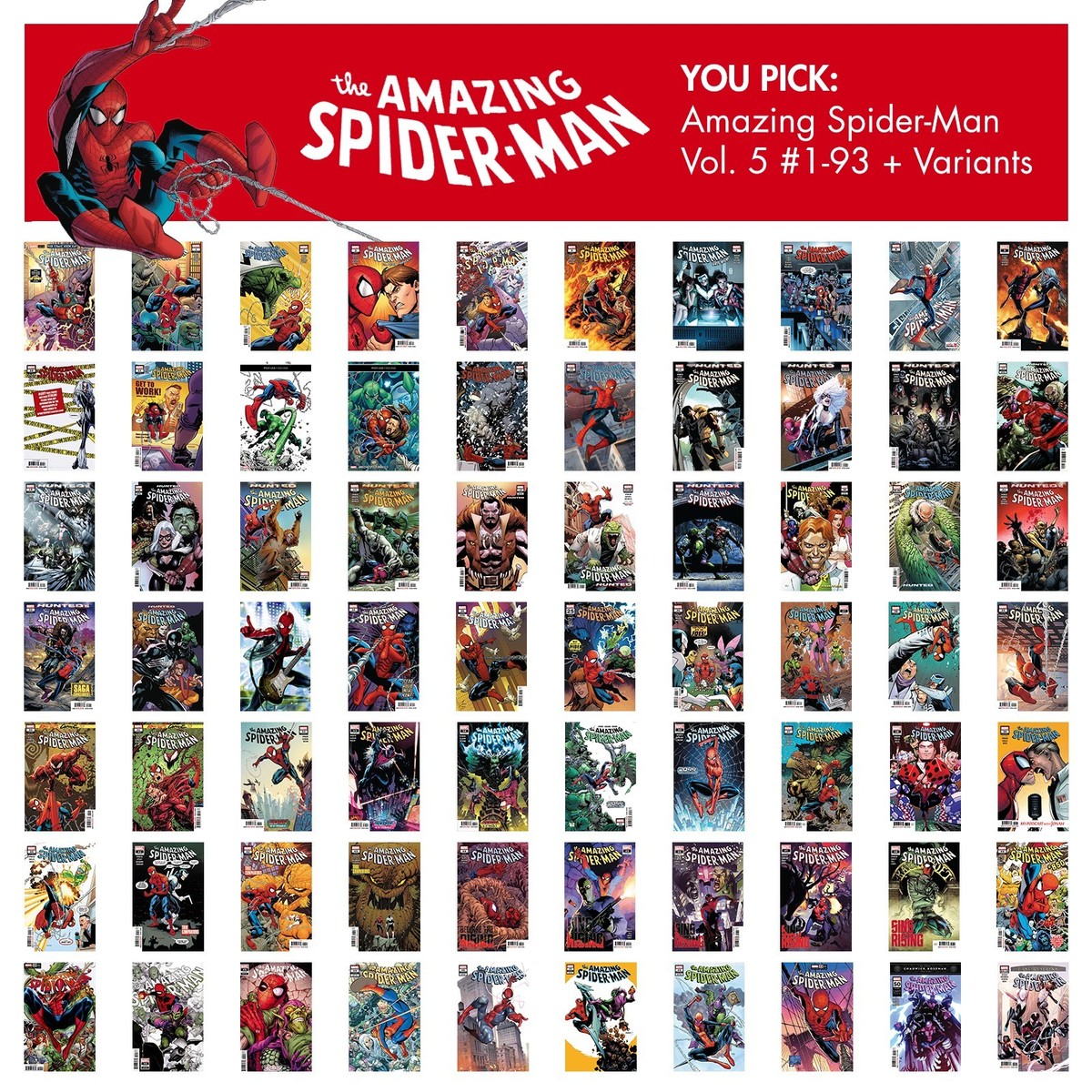 Amazing Spider-Man Vol 5 2018 #1-93 YOU PICK Comic Lot Ryan Ottley