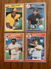 1985 Fleer Baseball Star Card Lot Tony Gwynn Wade Boggs Winfield Murray