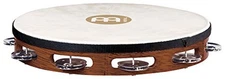 Meinl Percussion TAH1AB Traditional 10-Inch Wood Tambourine with Goat Skin Head