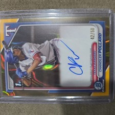 Chandler Pollard 2024 Bowman GOLD LAVA AUTO  1st Bowman #42/50 #CPA-CP