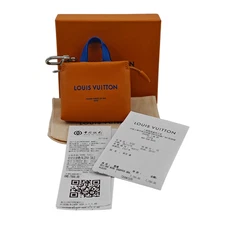 Louis Vuitton Mini Shopper Tote Orange Calfskin Leather Women