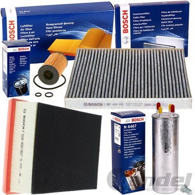 BOSCH FILTER INSPEKTIONSPAKET passend für 2.0 TDI VW T5 T6 BUS / 84-140 PS
