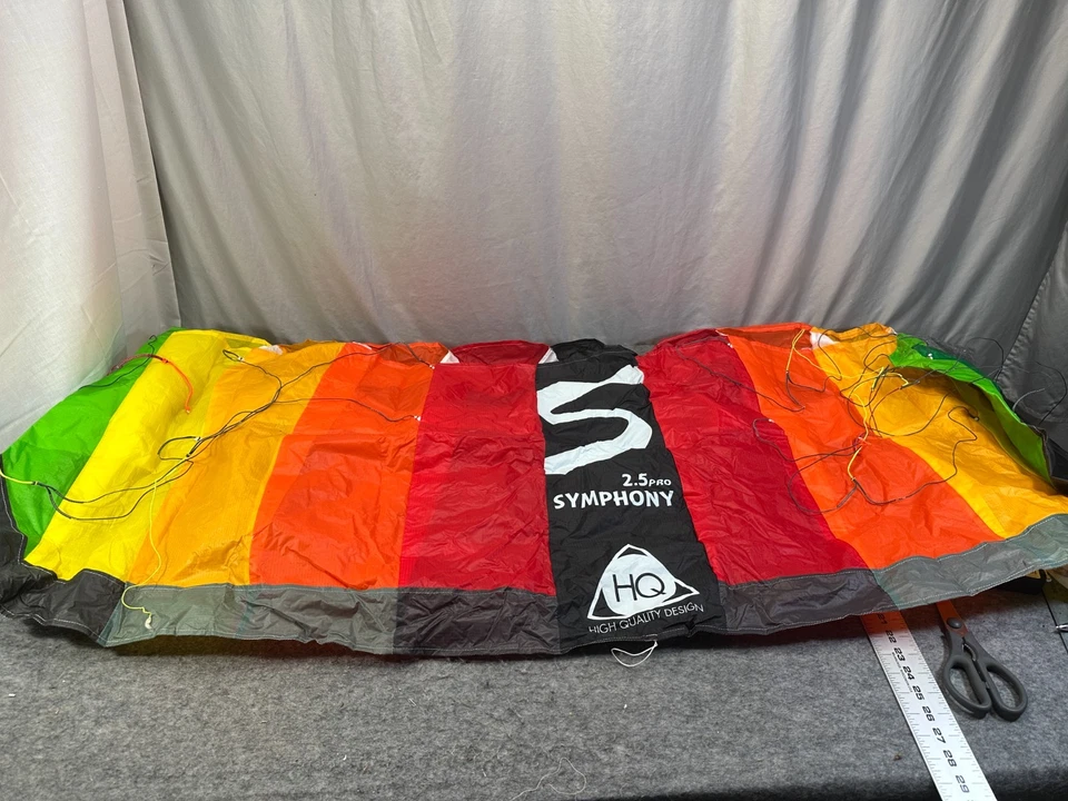 HQ Kites Symphony Pro 2.5 Stunt Kite 98 pulgadas doble línea Sport Kite Rainbow Foto 2 de 4