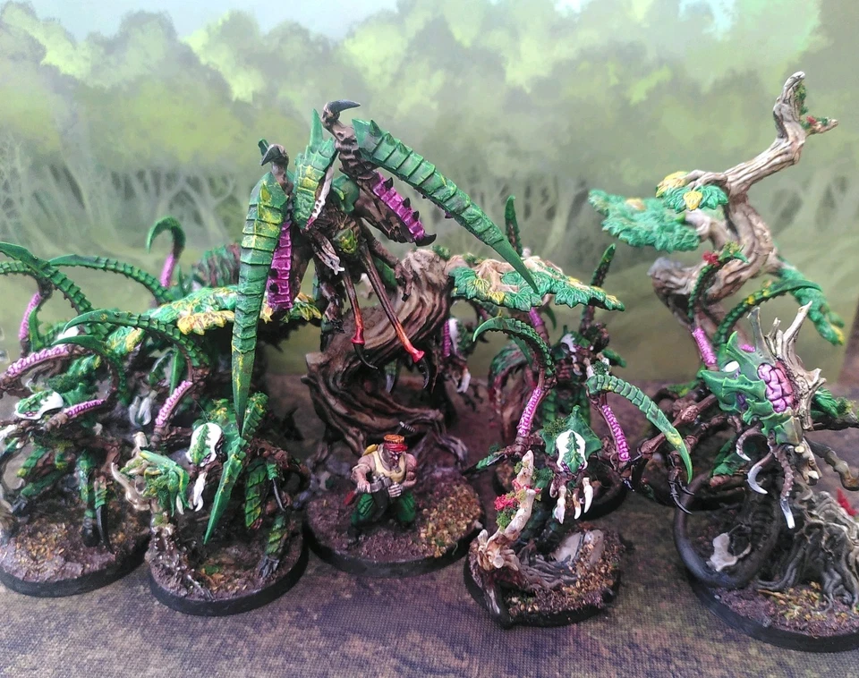Warhammer 40k Tyranid PATRULLA DE COMBATE COMPLETA profesional pintado listo para la batalla ejército Foto 2 de 4