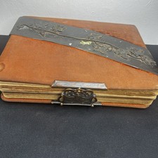 Antique Victorian 1800's Photo Album With Photos 37 Photos 144 Years Old 
