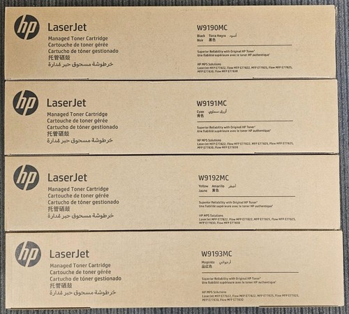 NEW HP W9190MC W9191MC W9192MC W9193MC Toner LaserJet Toner Set
