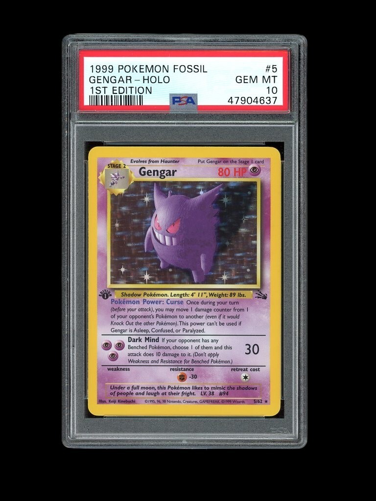 ゲンガー EX 1st Edition Gem Mint 10 POKEMON PSA 10 GEM MINT 1999 GENGAR 1ST EDITION FOSSIL SET