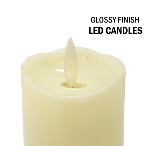 2x LED Lights Candles Free Battery Flickering Flameless Tealights Party Decor - Picture 3 of 10
