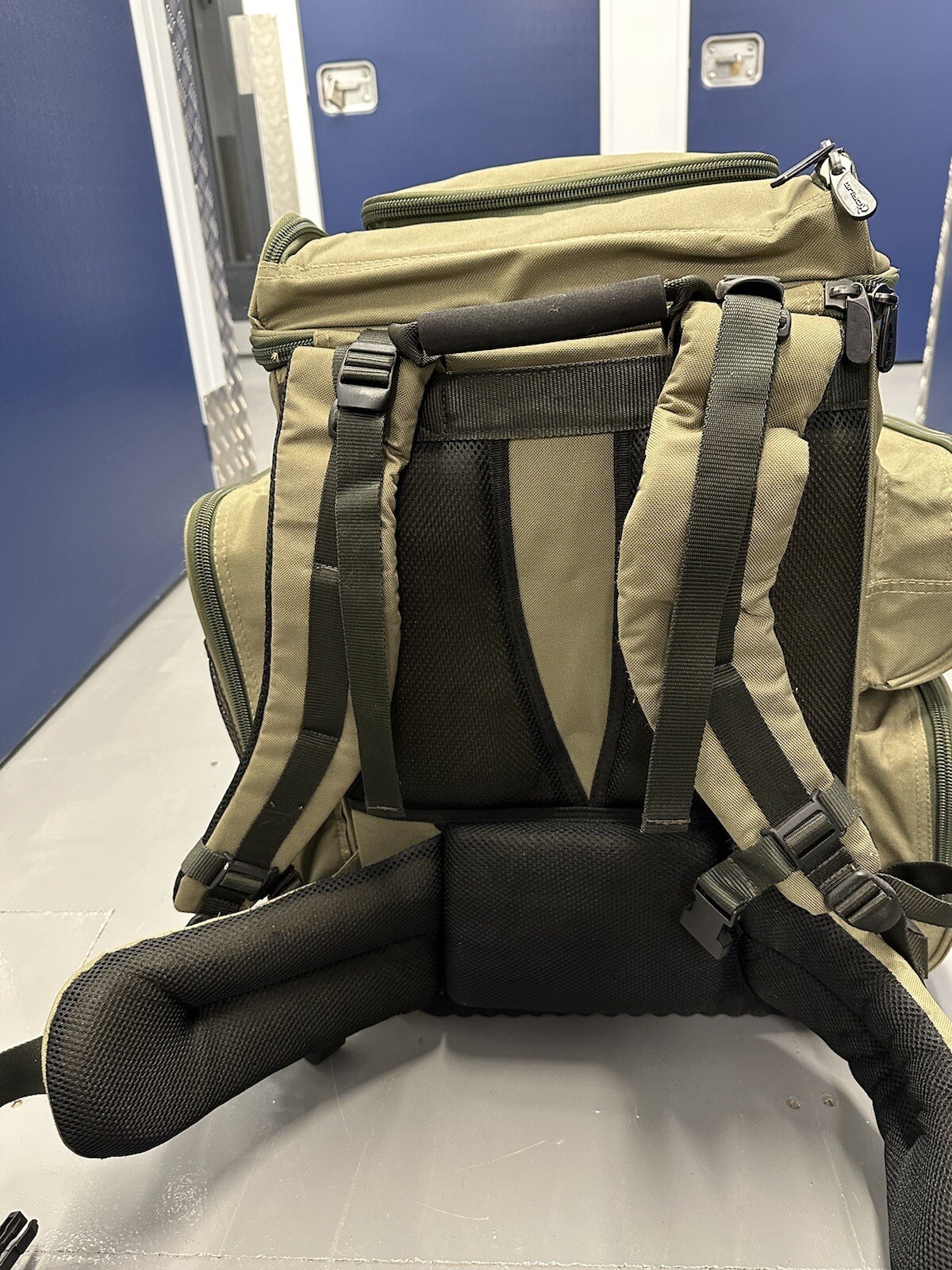 Fishing Items….. Team Milo 100 Seat Box, Nash P1 Chair, Bags, Nets