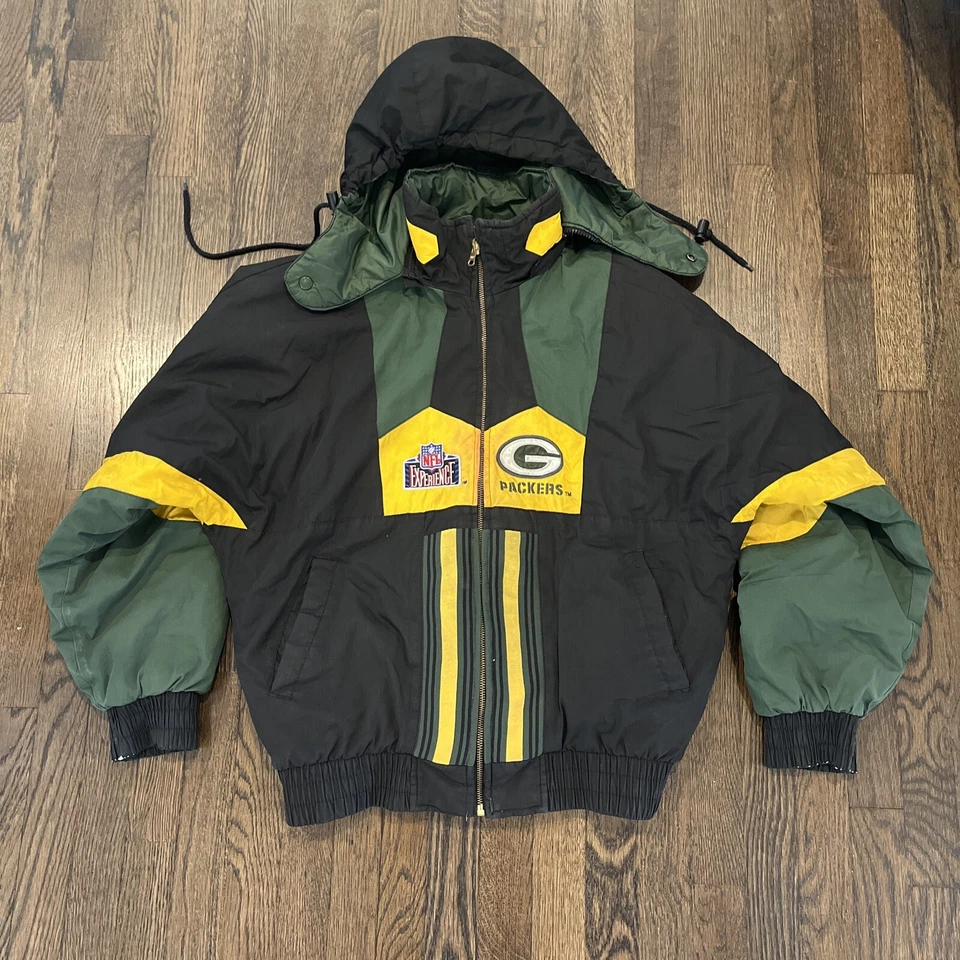 Chaqueta Green Bay Packers Mediana Champion Vintage Verde Cierre Completo Foto 2 de 4