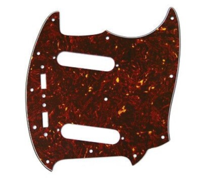 NEW- Pickguard For Fender Mustang, 3-Ply, VINTAGE RED TORTOISE