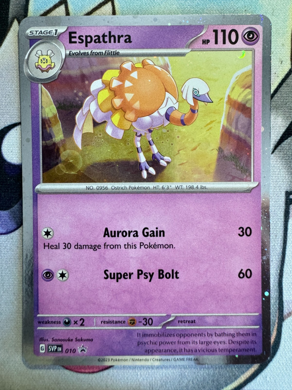 Espathra Holo English Pokemon TCG BKN996