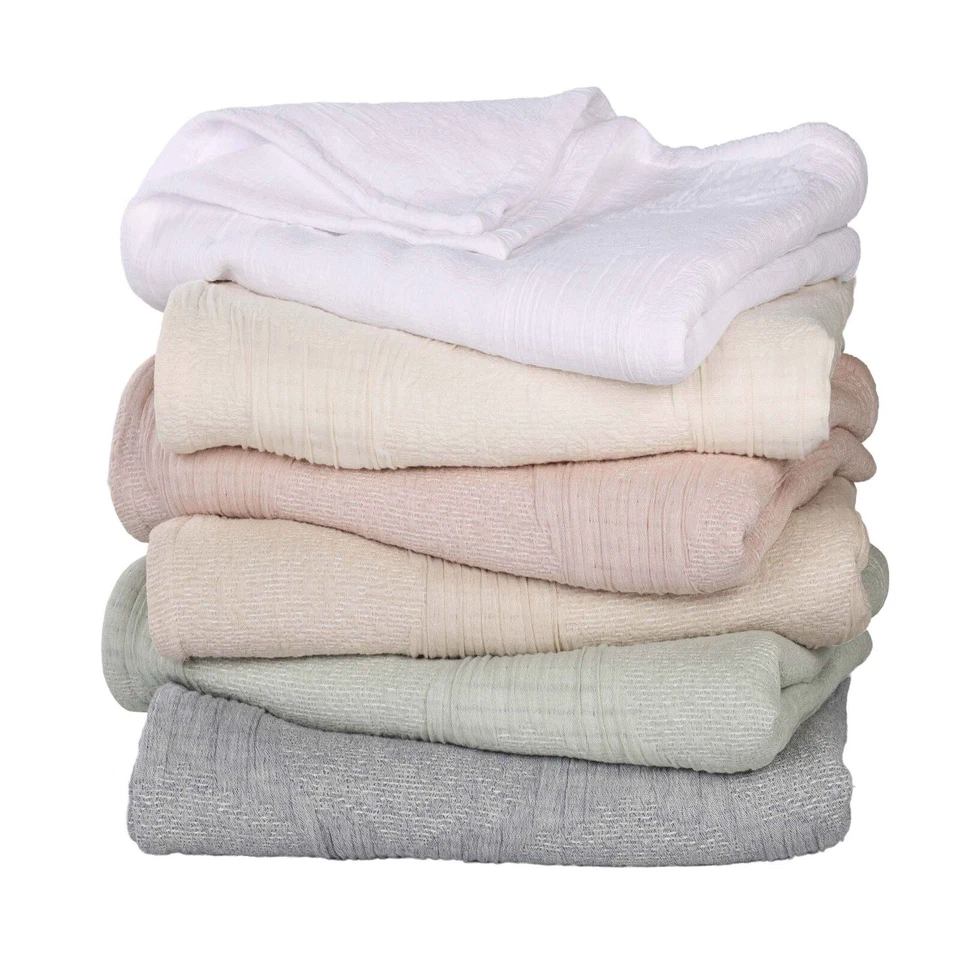 Cobertor Tejido Círculos Modernos Texturizados Peso Medio Algodón Tanta Foto 2 de 2