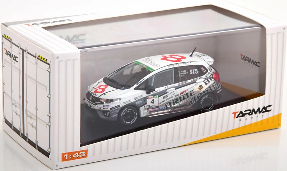 Honda Fit 3 Rs #4 Super Taikyu Series 2017 Junzo Susumu Ito Tarmac T43-006-BR - Image 2 of 3