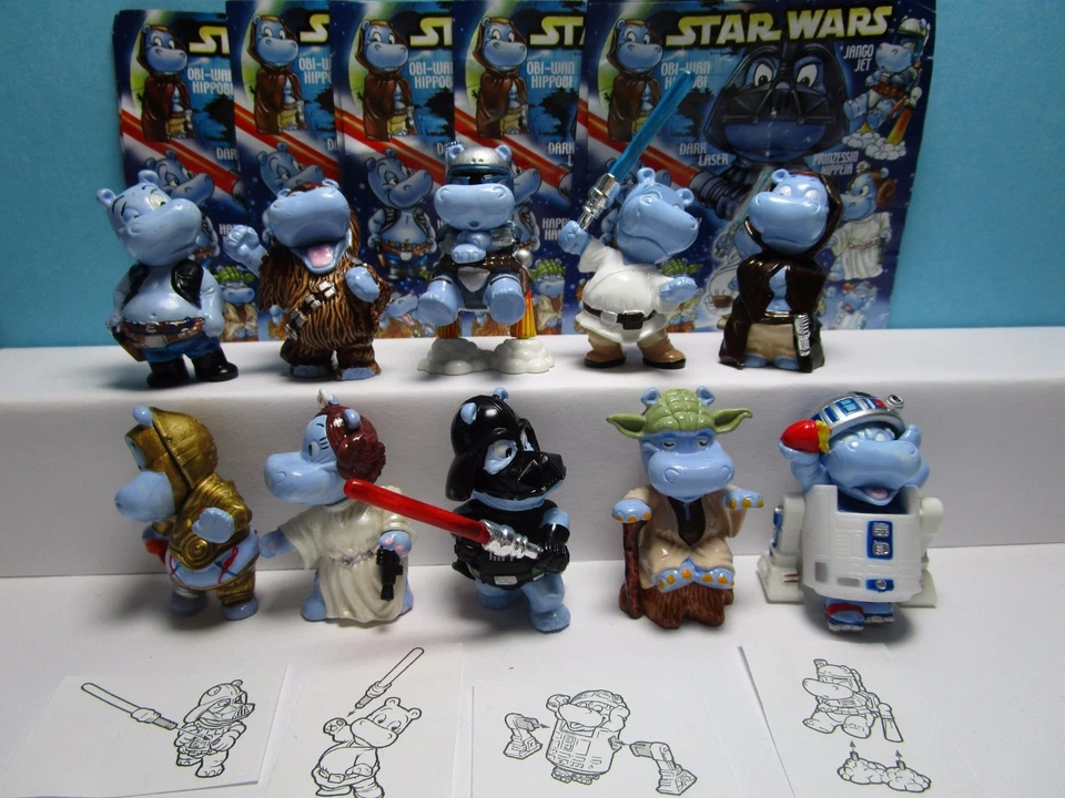 Komplettsatz Das Hipperium spielt verrückt + 10 BPZ + ZBA Happy Hippo Star Wars - Bild 1 von 1