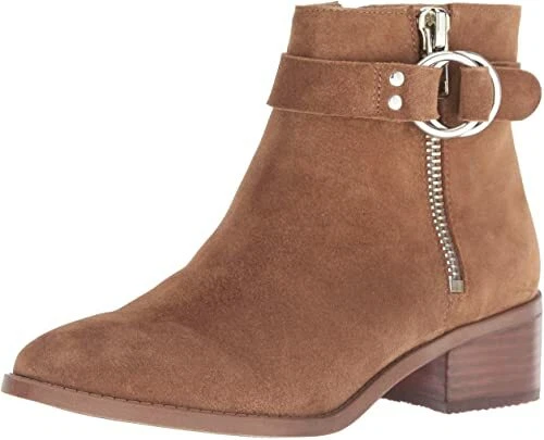 Steve Madden deja cognac suede ankle booties size 6 Outer Material