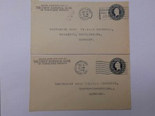 Briefmarken, USA, zwei Briefumschläge 1928/29,Stempel sind gut zu erkennen