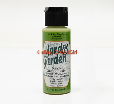 1x Bottle ANITA's Yard & Garden Durable Outdoor Paint 11814 Seedling Green 2oz