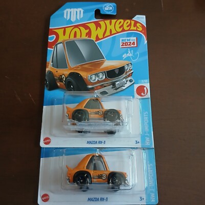 MAZDA RX-3 HOT WHEELS JAPAN IMPORTS 7/10 ORANGE 2024-156 MAD MIKE