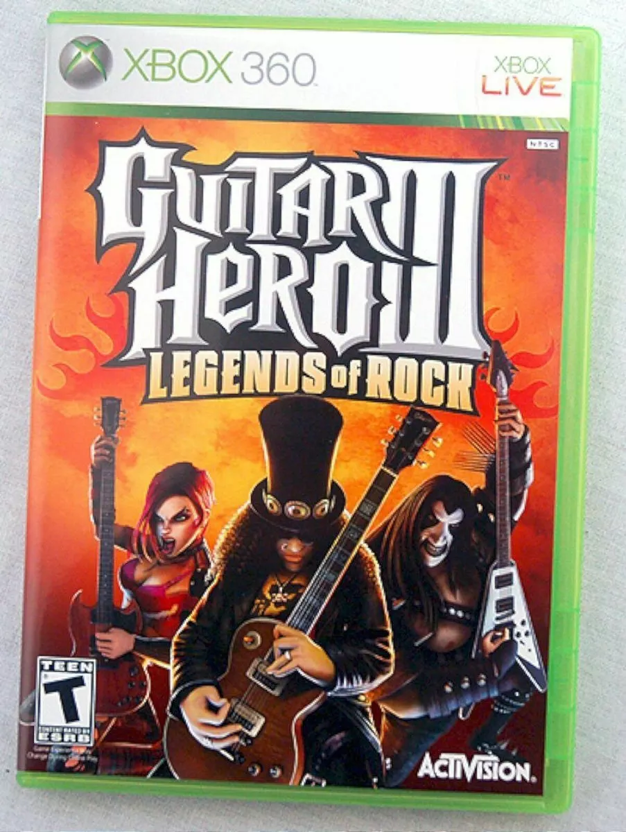 Guitar Hero III: Legends Of Rock - Guitar Bundle (Xbox 360) : :  PC & Video Games