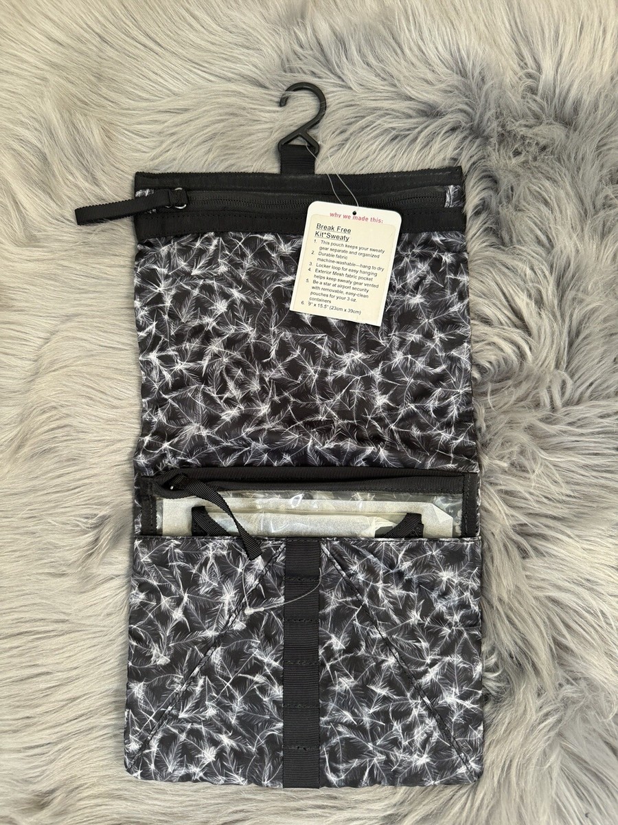 lululemon hanging toiletry bag Travel 3.5L-Colour Black Store your oils and serums in the organized bottom. lululemon Dual-Compartment Toiletry Bag -