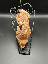 Rare - Vintage 1950’s Hand-Chiseled Iron and Copper Wall Decor Italy