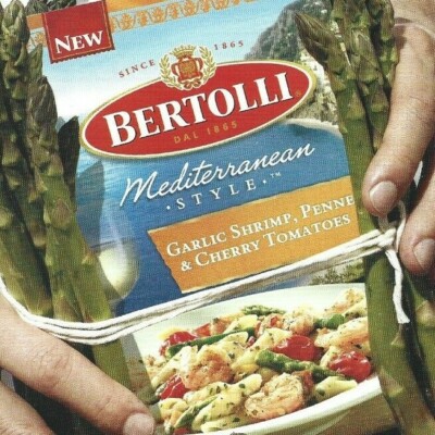 Bertolli Print Ad, Bertolli Magazine Ad,Bertolli Ad,Bertolli Dinners Ad,Food Ad