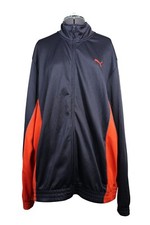 Puma Men's Colorblock Mock Neck Full Zip Track Jacket XXL Athletic Sport Run Pro