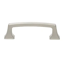 GlideRite 3" CC Cabinet Hardware Dresser Deco Base Pull Satin Nickel 87380-SN-1