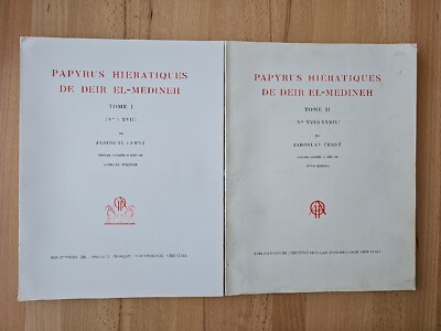 Cerny - Papyrus hiératiques de Deir el-Medineh. Tome I + Tome II (Ägyptologie)