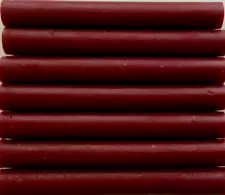 Burgundy Glue Gun Sealing Wax - 7 Sticks approx 4" long, imperfect (see descrip)