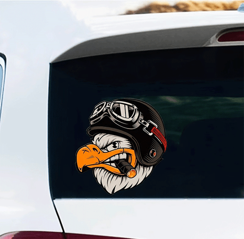 American Eagle Cigar Car Truck Motorcycle Laptop Helmet Vinyl Decal Sticker Gift - Picture 8 of 23