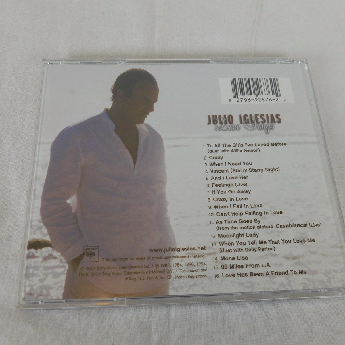 Love Songs Julio Iglesias CD 2004 Easy Listening All The Girls I