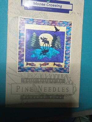 Pine Needles Nähanleitung  Moose Crossing  Applikation Quilt Anleitung Pattern