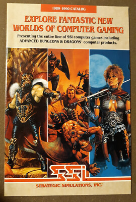 SSI Catalog 1989-1990 Apple II,IIgs,MacIntosh,Commodore 64/128,IBM,Atari,Amiga