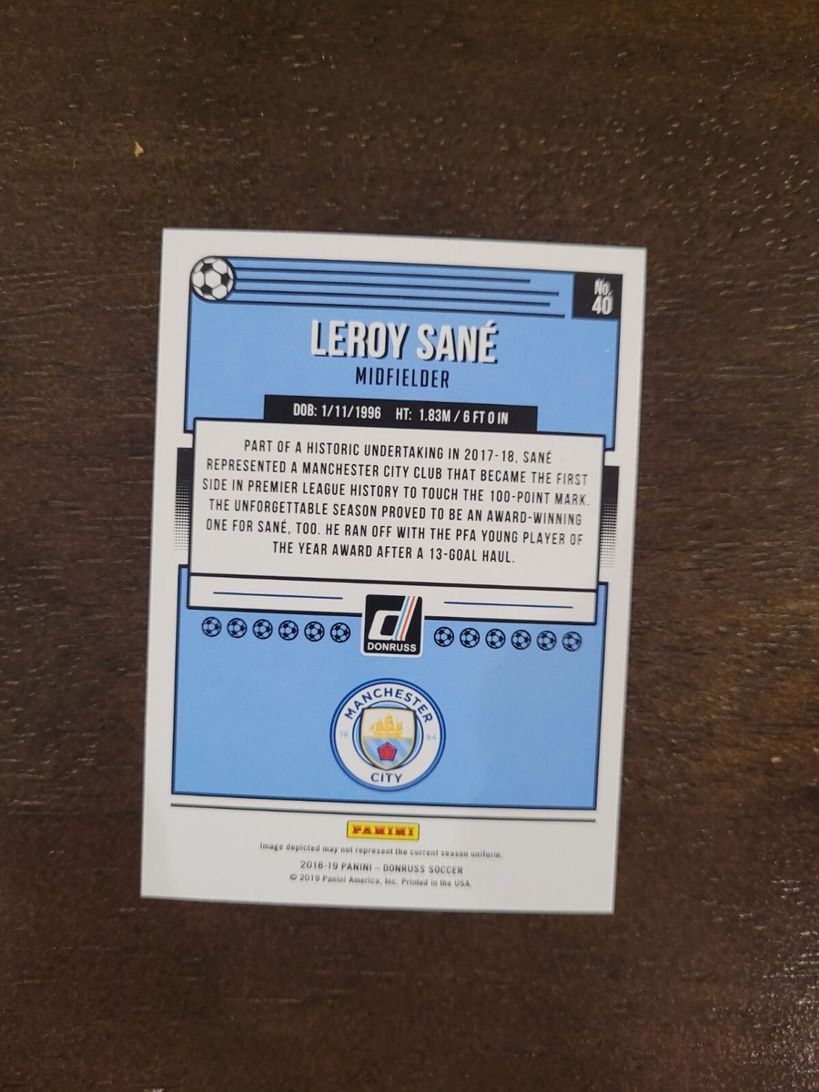 2018-19 Donruss Soccer Leroy Sane No. 40 | eBay