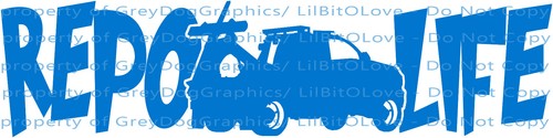 Repo Life Repossession Truck Vinyl Decal Sticker Tower Car Vehicle Service - 第 12/22 張圖片