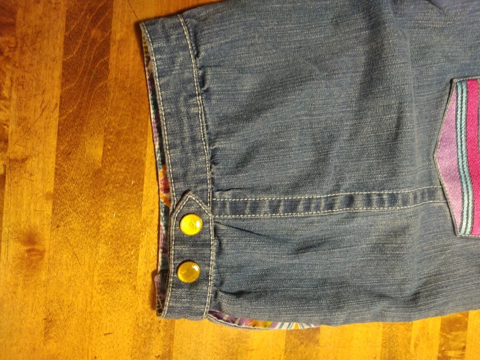 Pantalones Cortos De Colección Raro Miskeen Originales Etiqueta Talla 5 Para Mujer Y2K  Foto 4 de 4