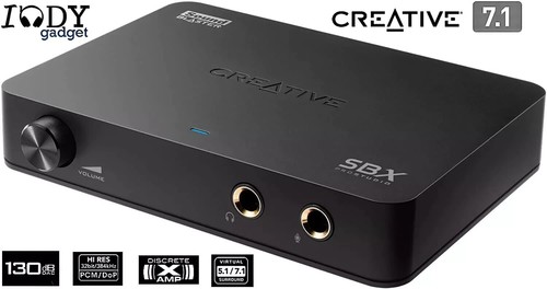 Creative Sound Blaster X-Fi HD (SB1240) USB Sound Card Phono Preamp Surround 7.1