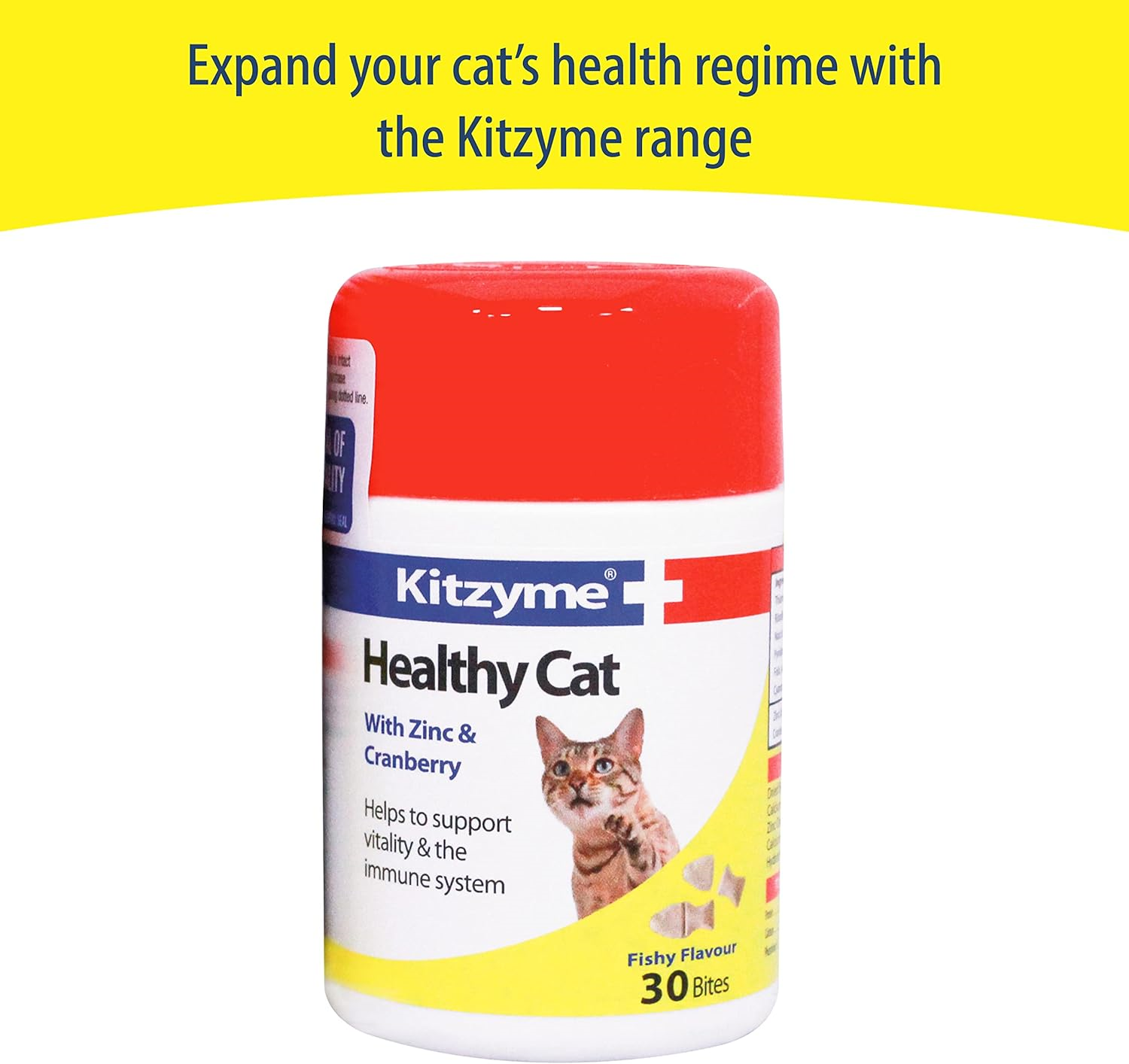Kitzyme Conditioning Tablets for Cats & Kittens Promotes Health