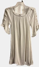 Naif Short Dress White Relaxed Fit Womens Size XL Brand New