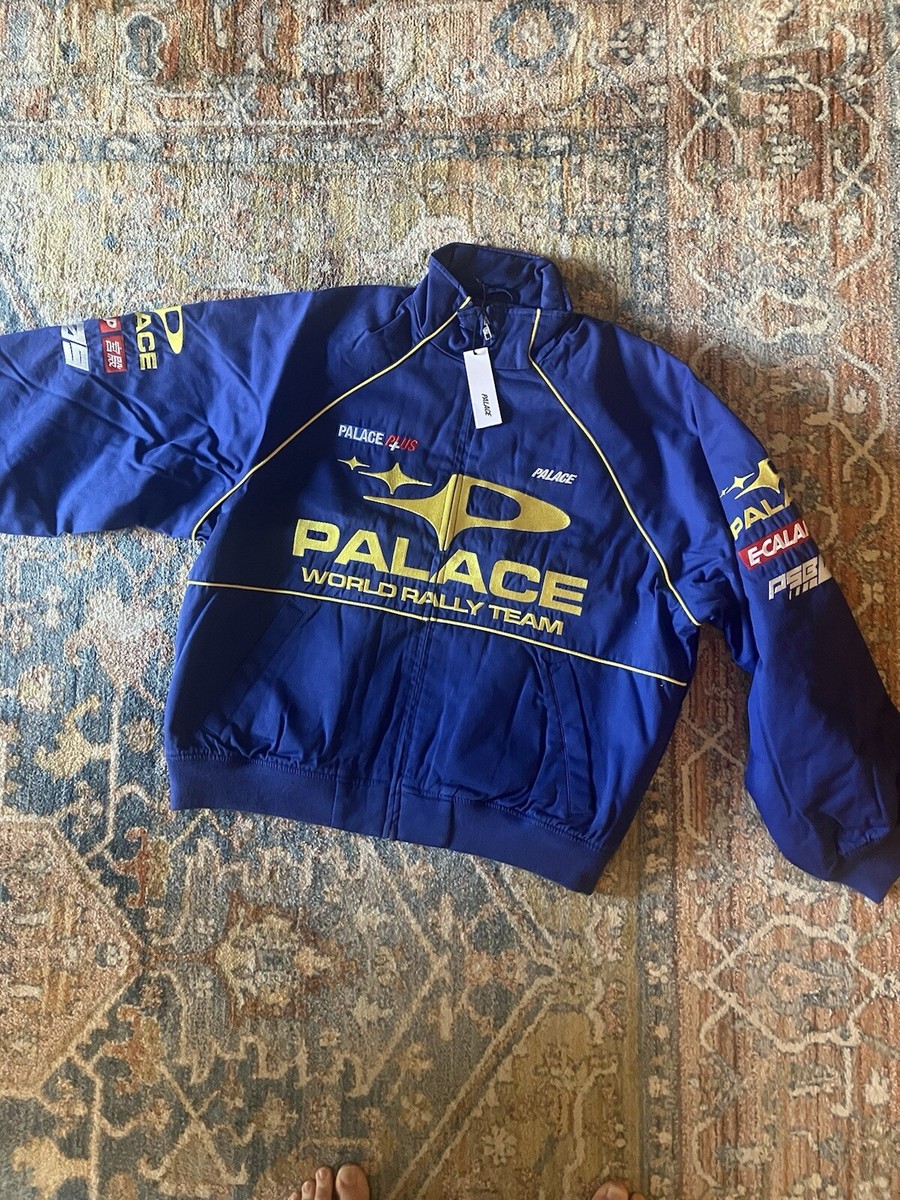 PALACE SKATEBOARDS PALLY RALLY JACKET BLUE SIZE MEDIUM PALACE SKATEBOARDS PALLY RALLY JACKET BLUE SIZE MEDIUM