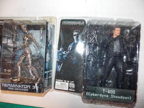 2003 McFarlane Terminator T-800 + NECA,T-3 Endoskeleton + T-2 Loose Figure - Picture 2 of 6