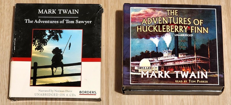 Mark Twain Audiobook CDs - Tom Sawyer and Huckleberry Finn