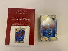 Brand New HALLMARK 2020, NIFTY FIFTIES, Christmas Ornament, Blue Jay, Cardinal!