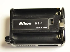 Nikon MS-1 "AA" battery holder for MB-1 battery pack . Clean and tested.