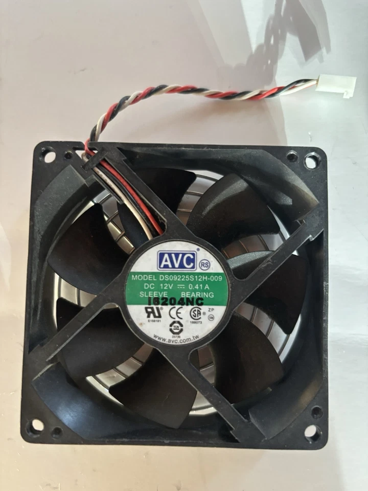 AVC DC FAN 12V DS09225S12H-034 3 PIN COOLING FAN  DC12V ~ 0.41A - Image 2 of 2