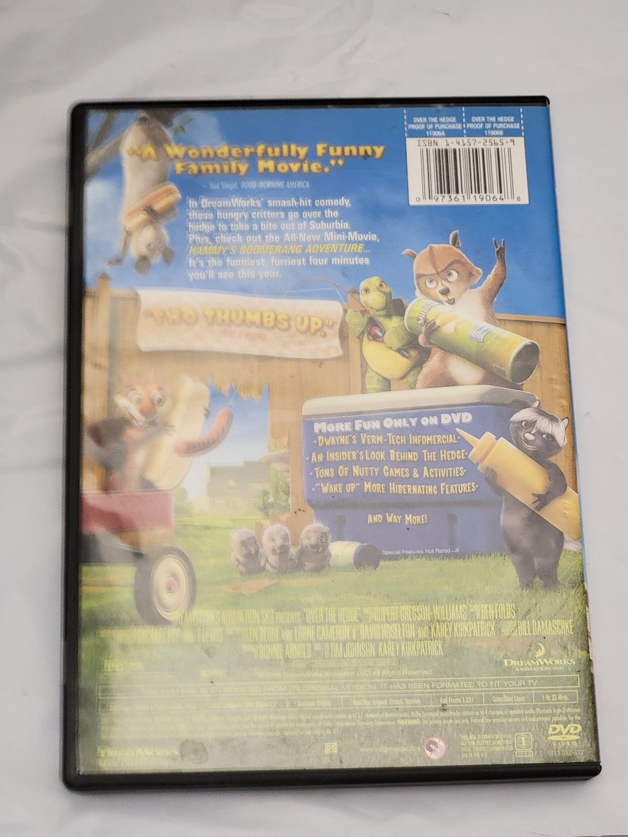 DreamWorks Over the Hedge DVD Full Screen Animated Comedy Movie | eBay