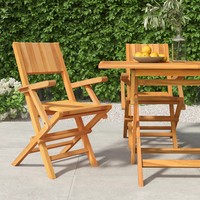 GartenstüHle Klappbar 2 StüCk Massivholz Teak 55 X 61 X 90 Cm