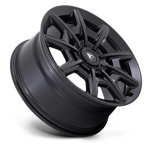 22" Asanti Black AB041 ESQUIRE 5X115/120 18MM SATIN BLACK WITH GLOSS BLACK FACE - Picture 2 of 5